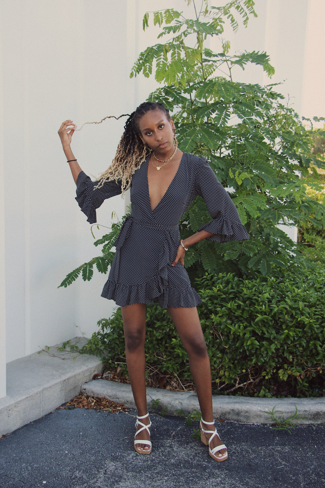 Skylar and Madison Star Boho Wrap Dress Skylar and Madison Star Boho Wrap Dress