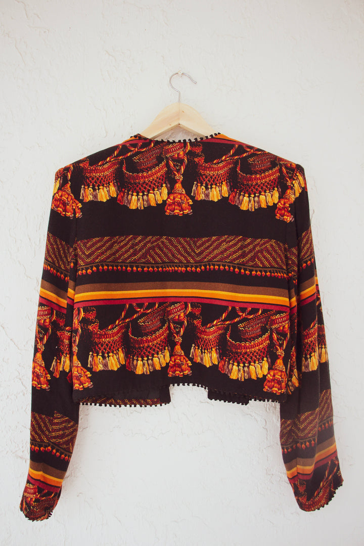 A.C. Sport Tassel Printed Jacket