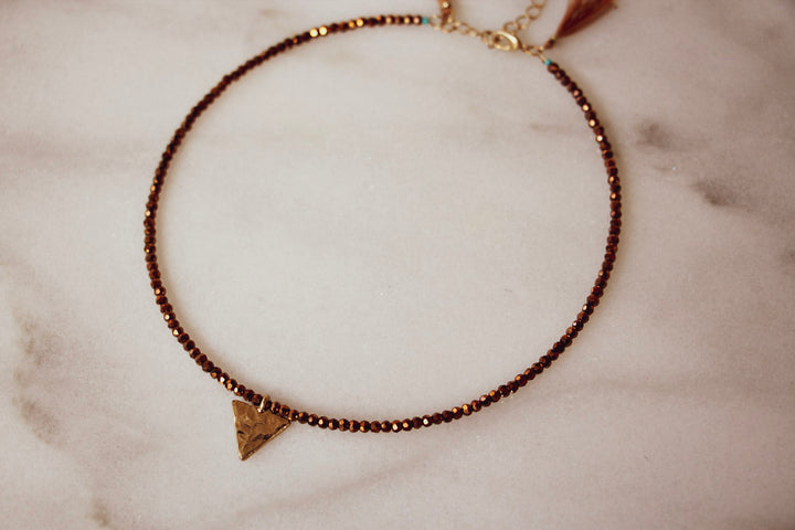 Triangle Geo Beaded Choker