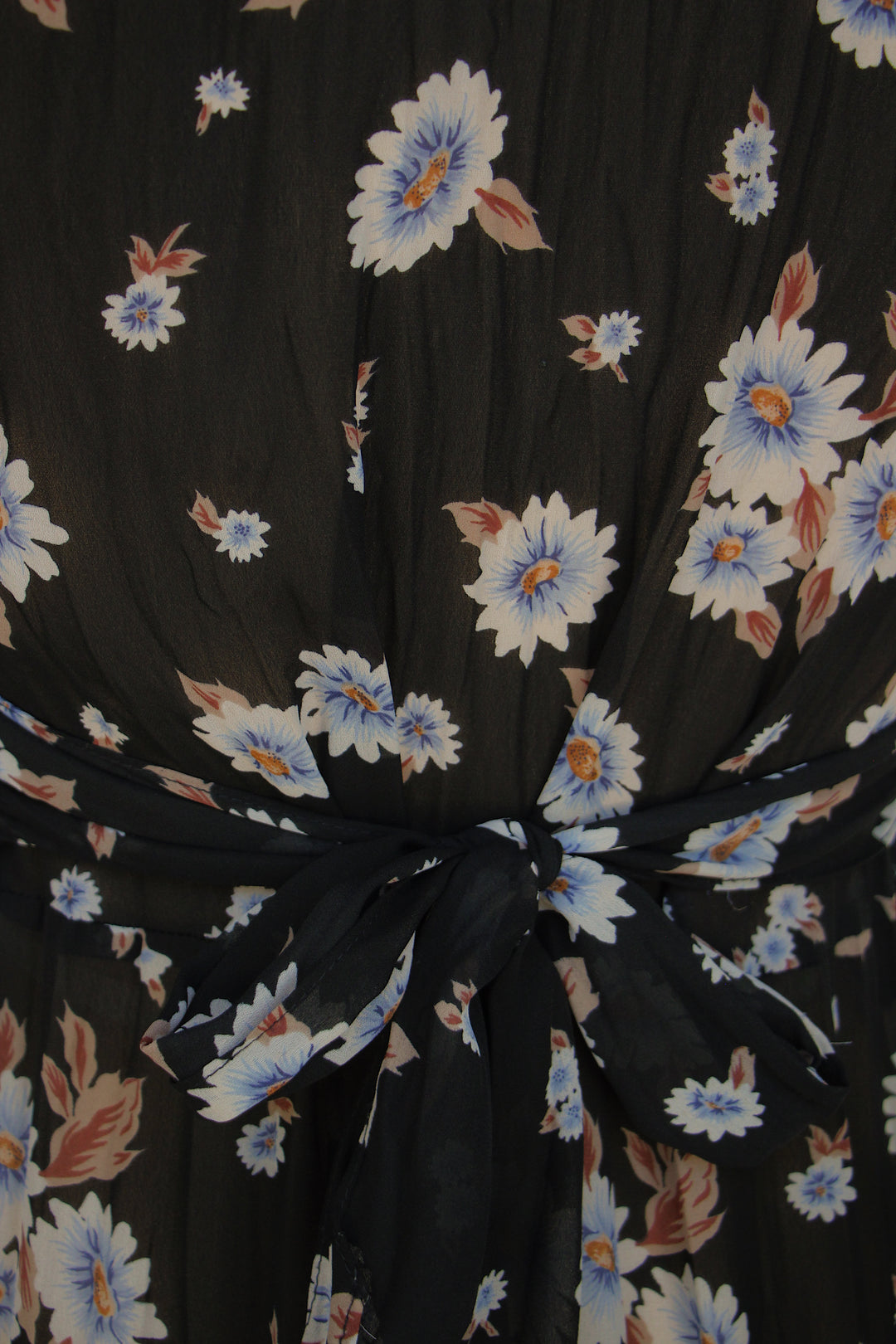 Elena Vintage 1990's Sheer Floral Dress