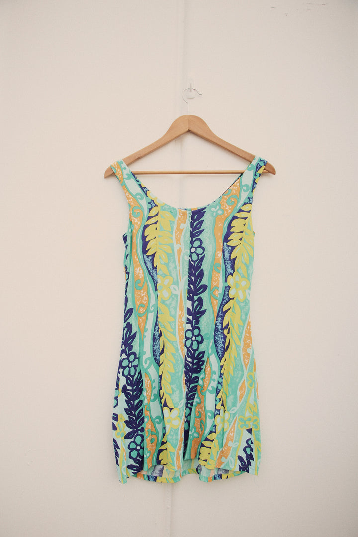 Big Hed Designs Funky Colorful 90's Mini Dress