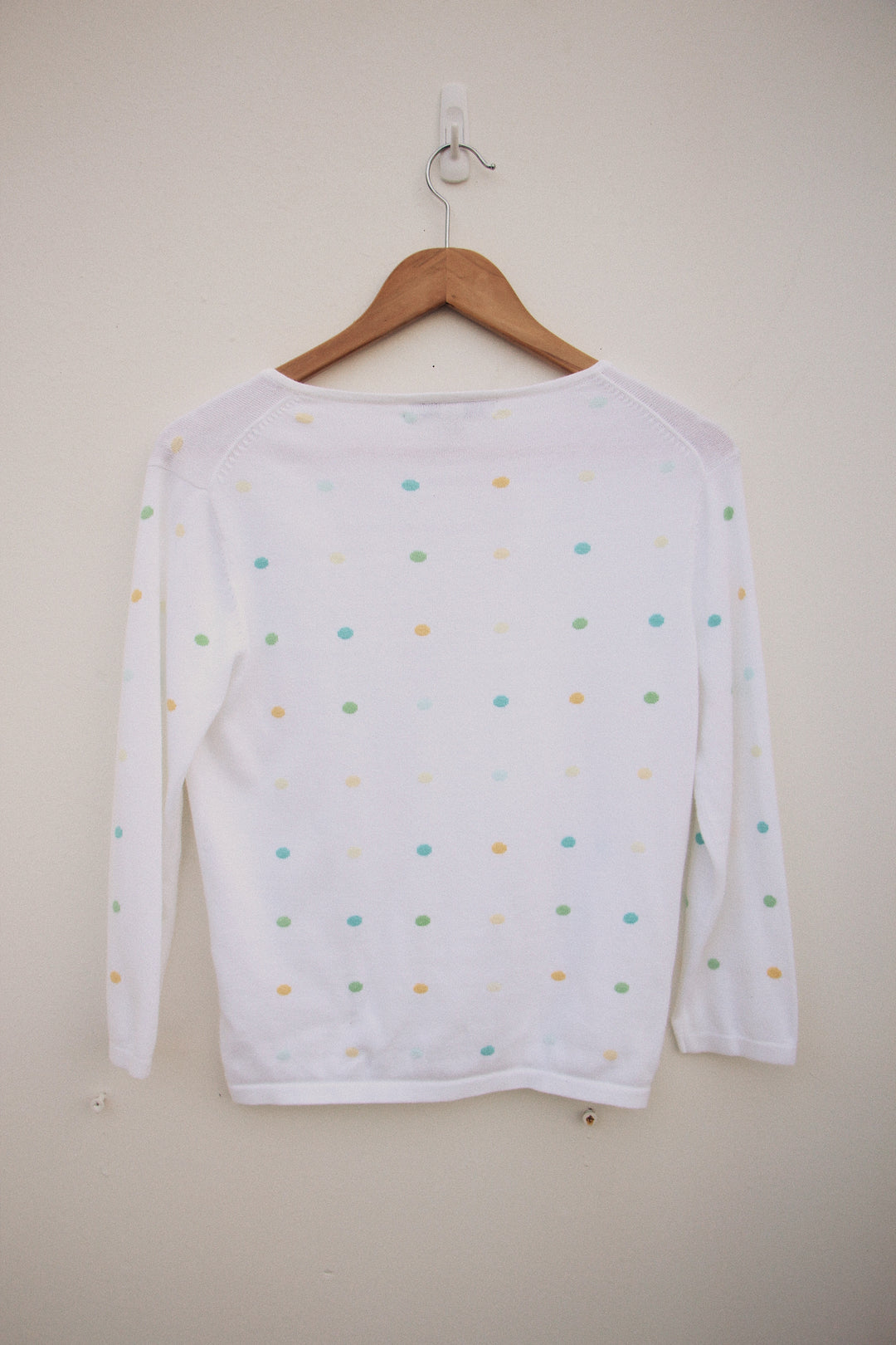 David Brooks Polka Dot Cardigan