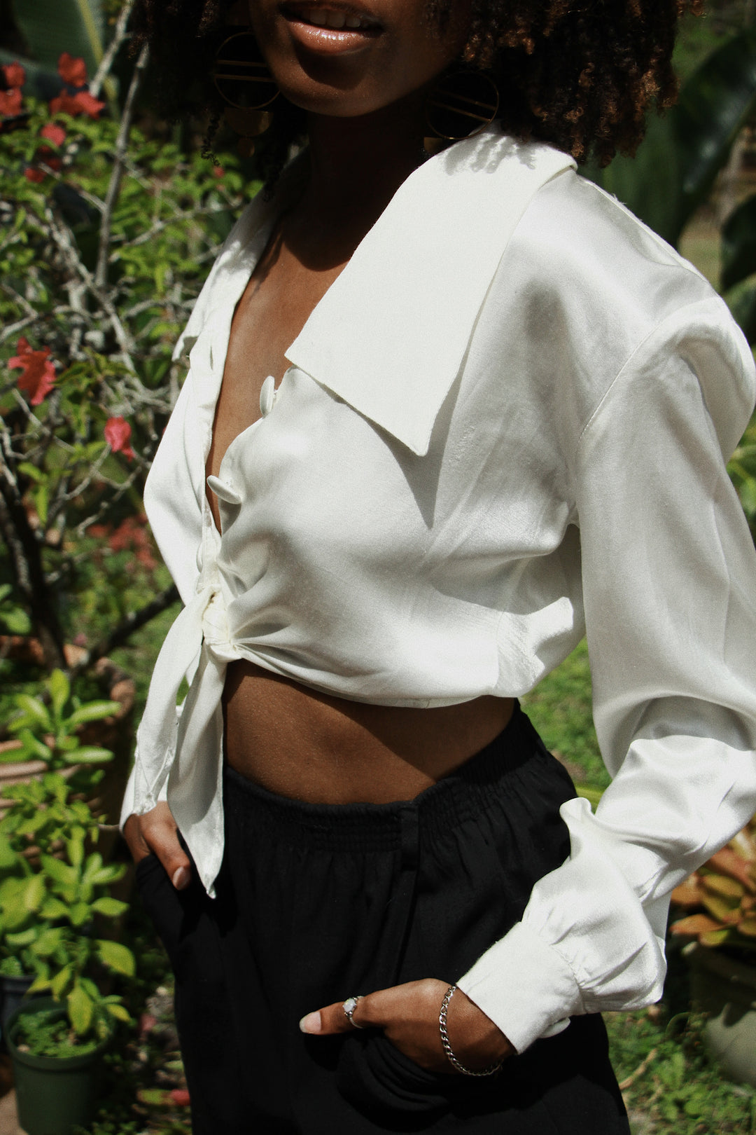 Vintage Off White Soiree Top