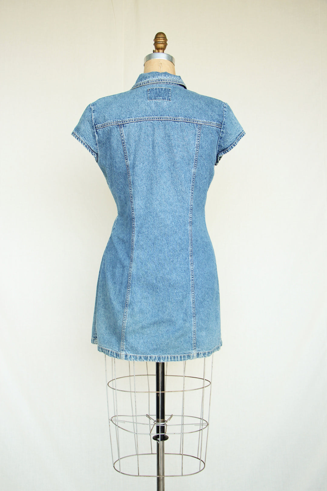 Vintage Paris Blues Denim Dress