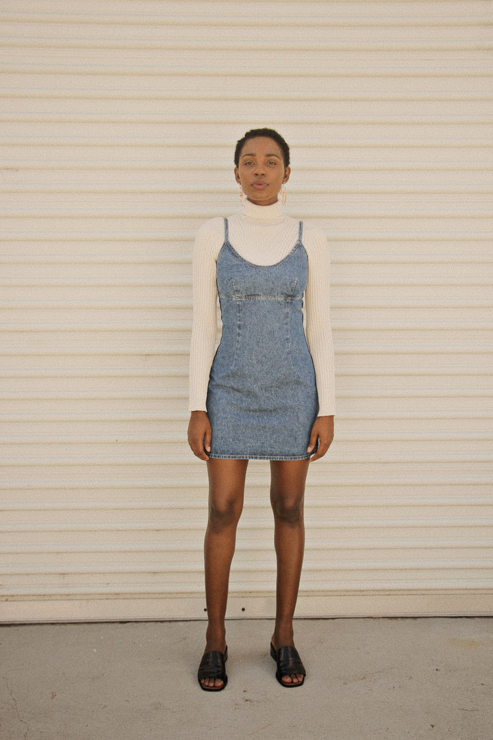 Vintage 1990's Track Denim Dress