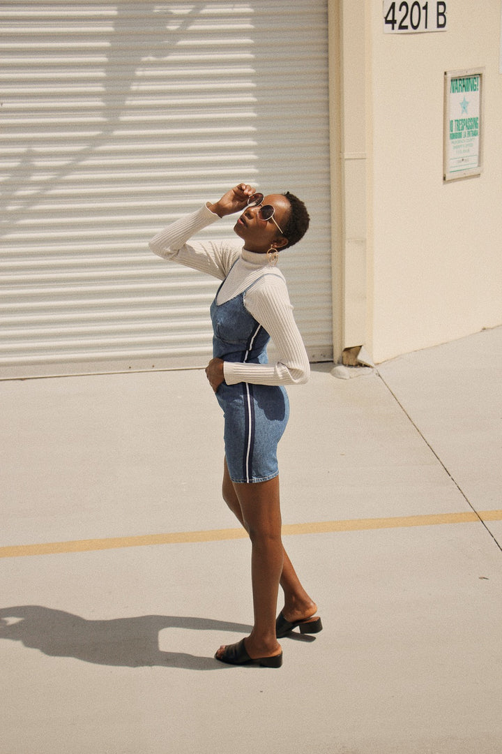 Vintage 1990's Track Denim Dress