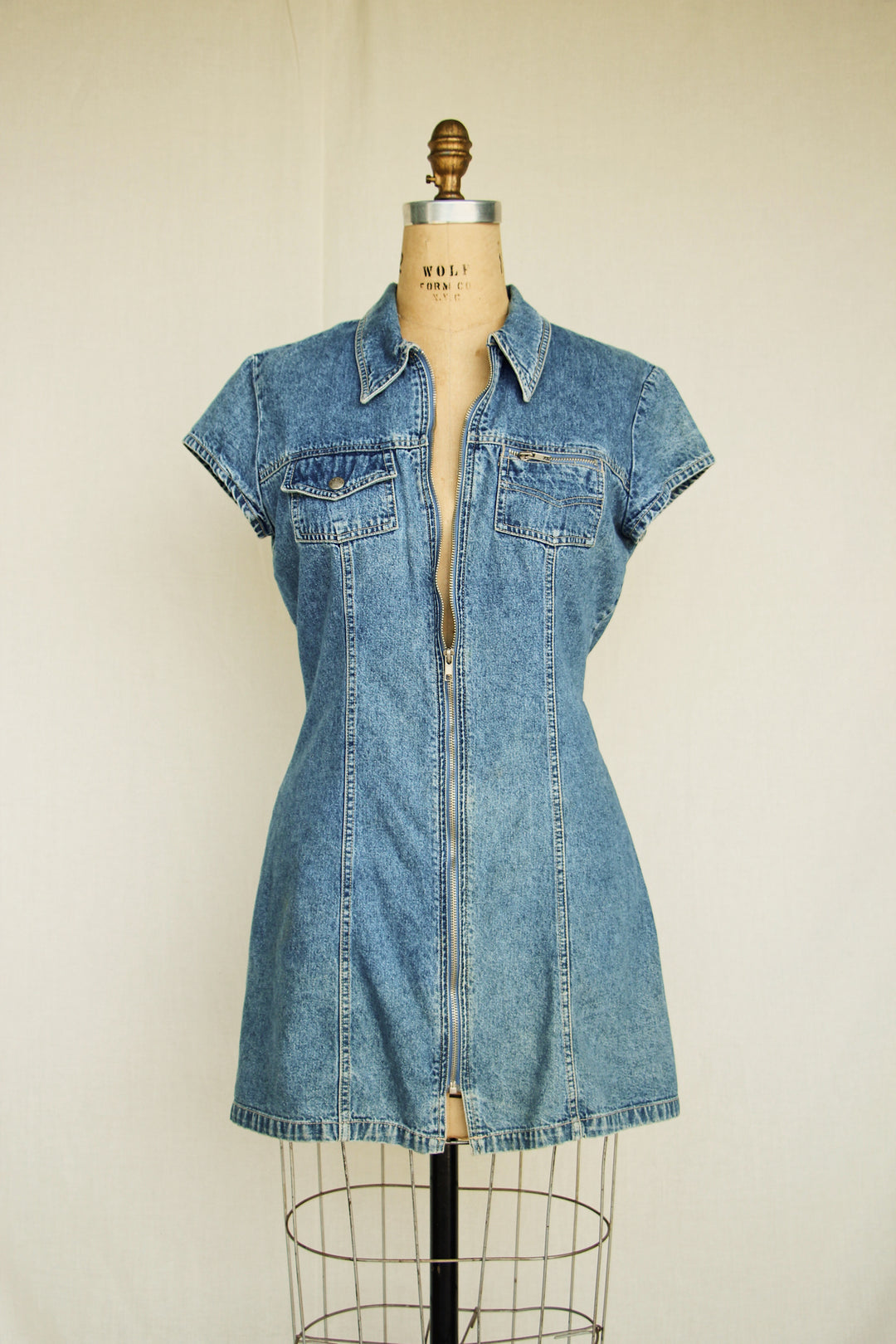 Vintage Paris Blues Denim Dress Vintage Paris Blues Denim Dress
