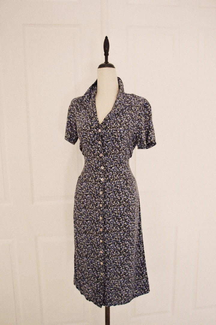 Connected Apparel Deadstock Floral Mini Dress