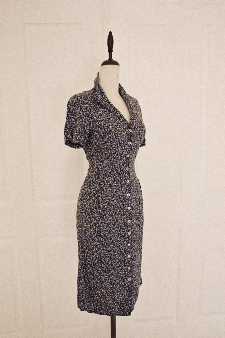 Connected Apparel Deadstock Floral Mini Dress