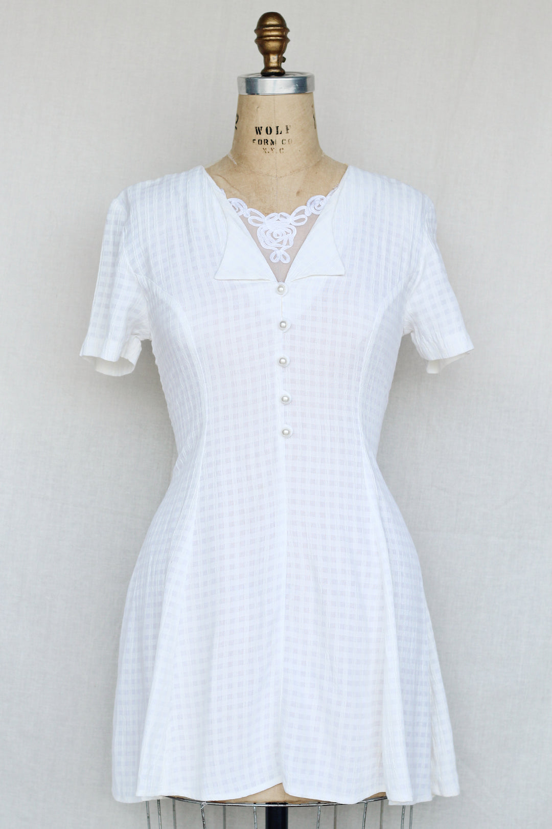 Jody Off-White Mini Sailor Dress