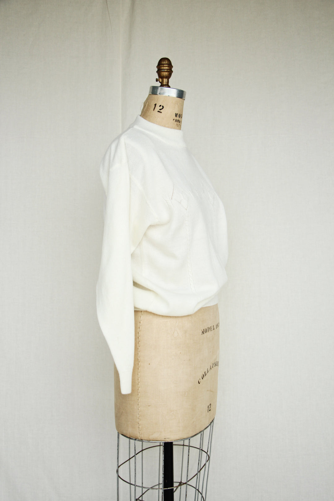 Diana Marco 1980s Cream Vintage Sweater