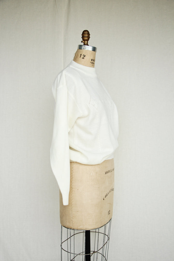 Diana Marco 1980s Cream Vintage Sweater
