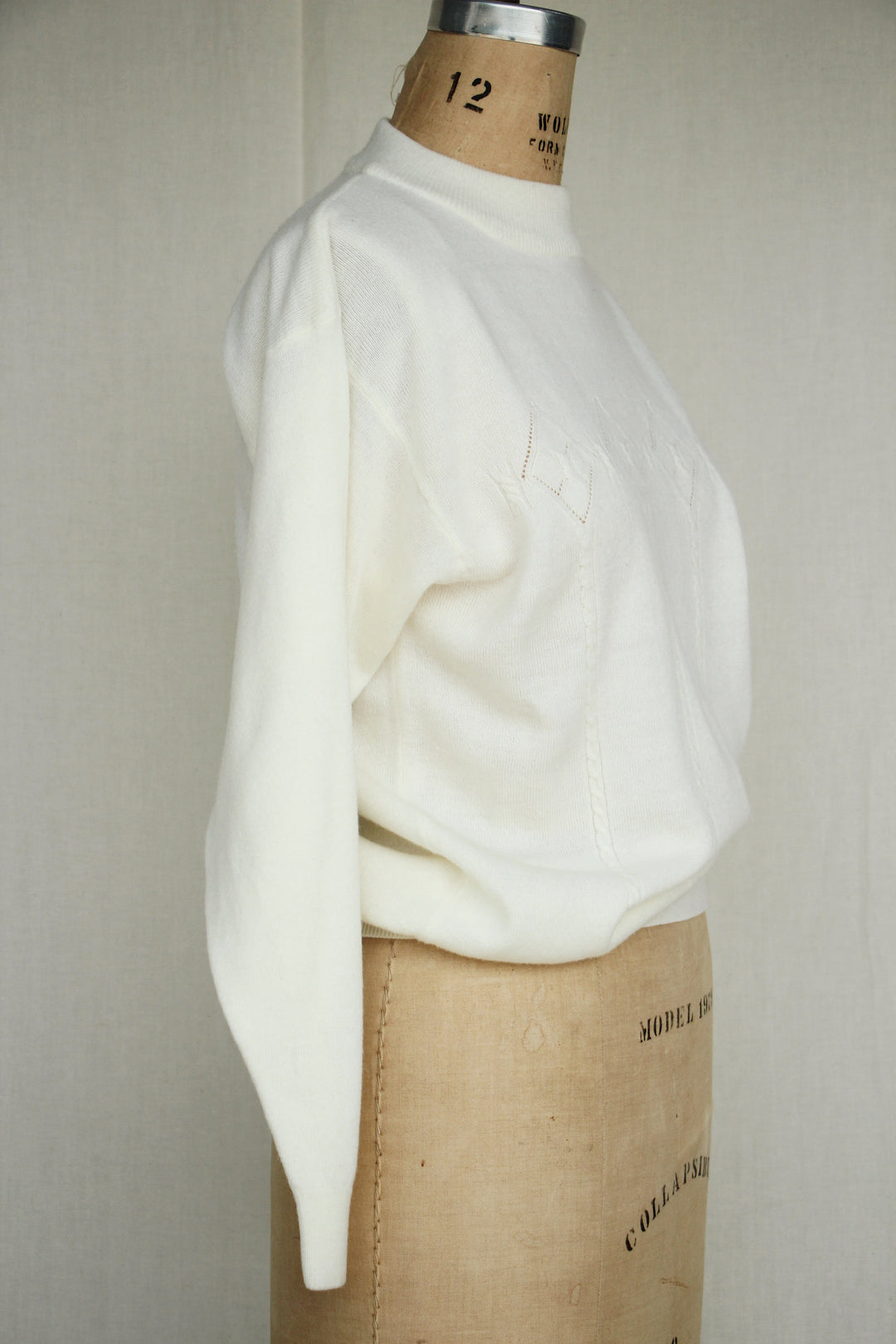 Diana Marco 1980s Cream Vintage Sweater