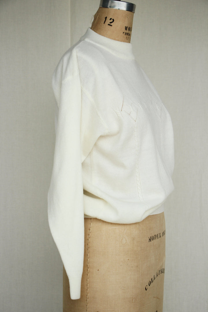 Diana Marco 1980s Cream Vintage Sweater