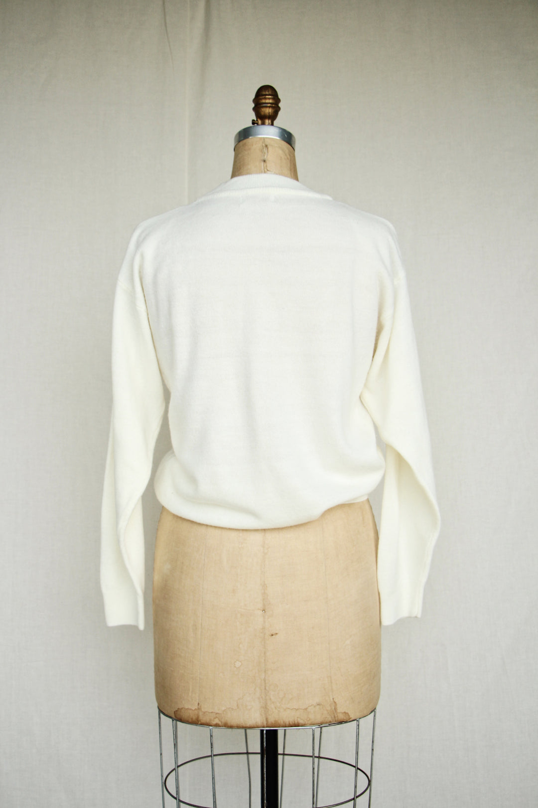 Diana Marco 1980s Cream Vintage Sweater