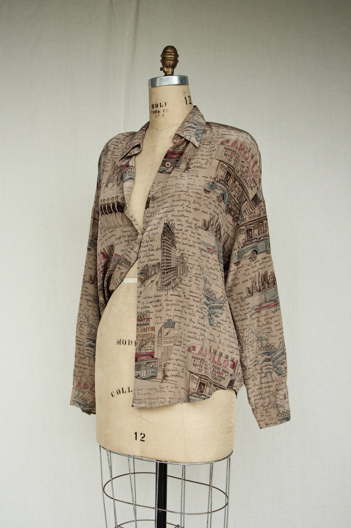 Linda Allard for Ellen Tracy Silk Apollo Theater Top