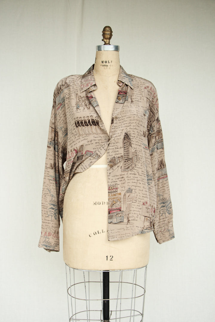 Linda Allard for Ellen Tracy Silk Apollo Theater Top