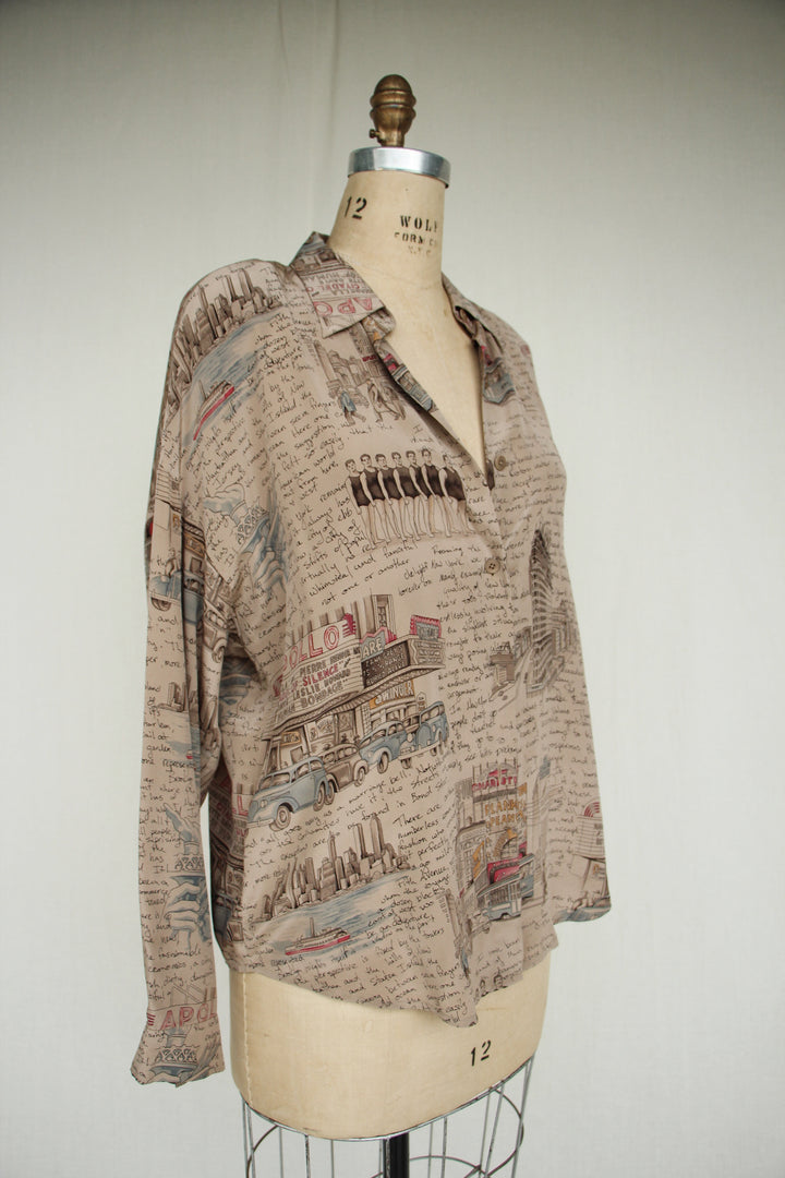 Linda Allard for Ellen Tracy Silk Apollo Theater Top