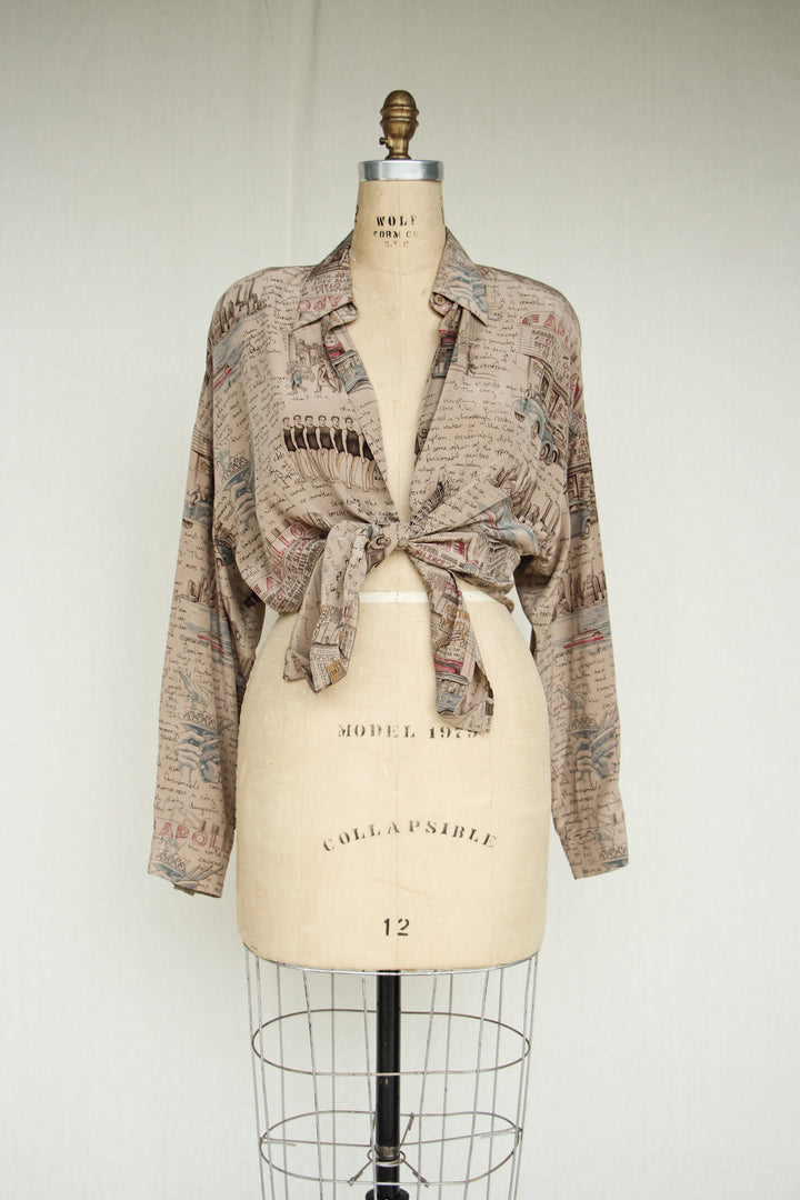 Linda Allard for Ellen Tracy Silk Apollo Theater Top