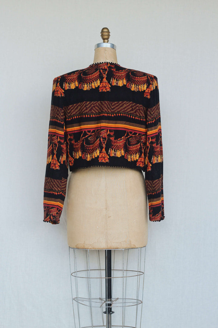 A.C. Sport Tassel Printed Jacket