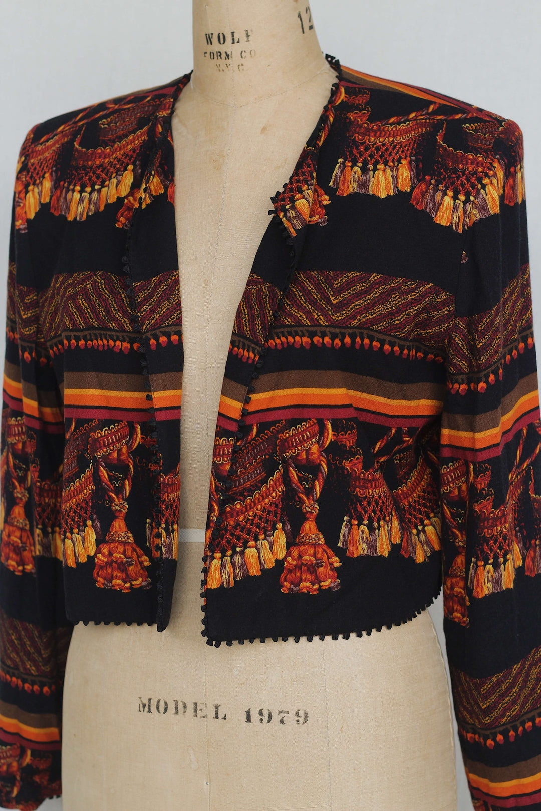 A.C. Sport Tassel Printed Jacket