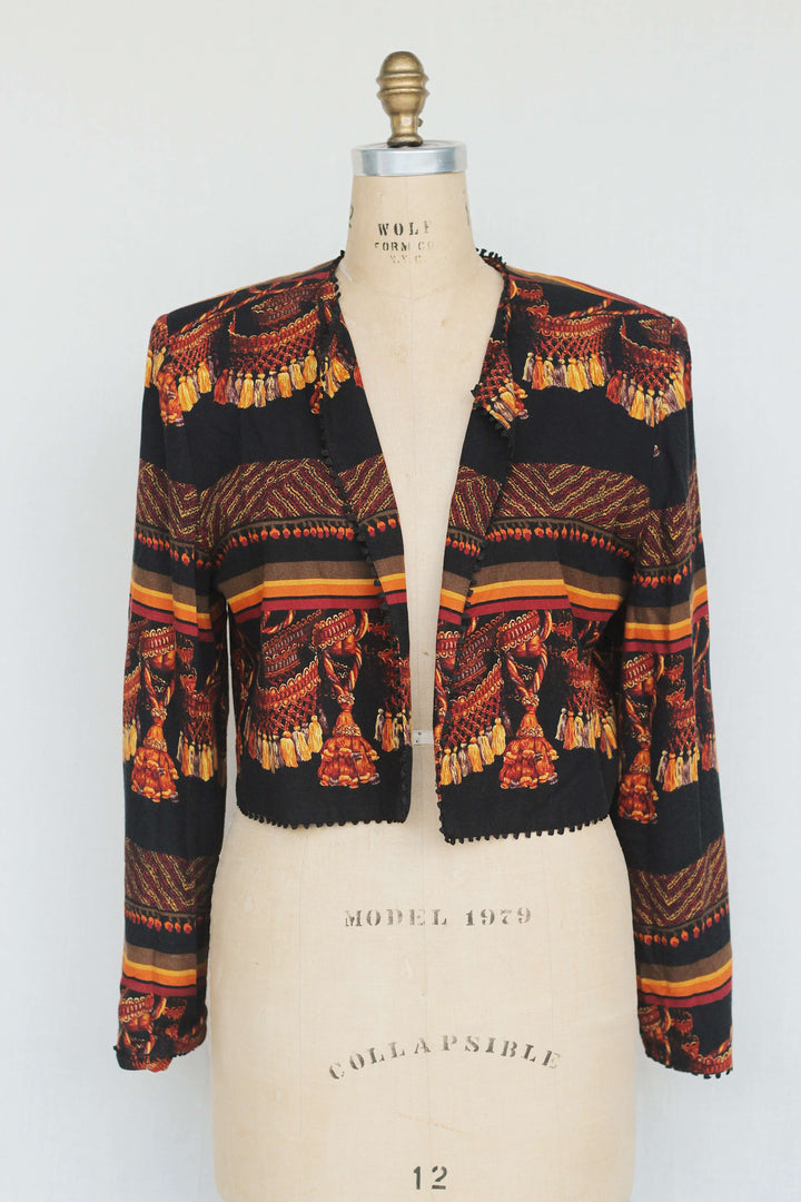 A.C. Sport Tassel Printed Jacket