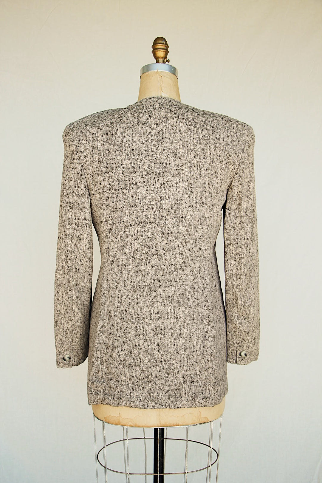 Jones New York Collarless Vintage Fall Jacket