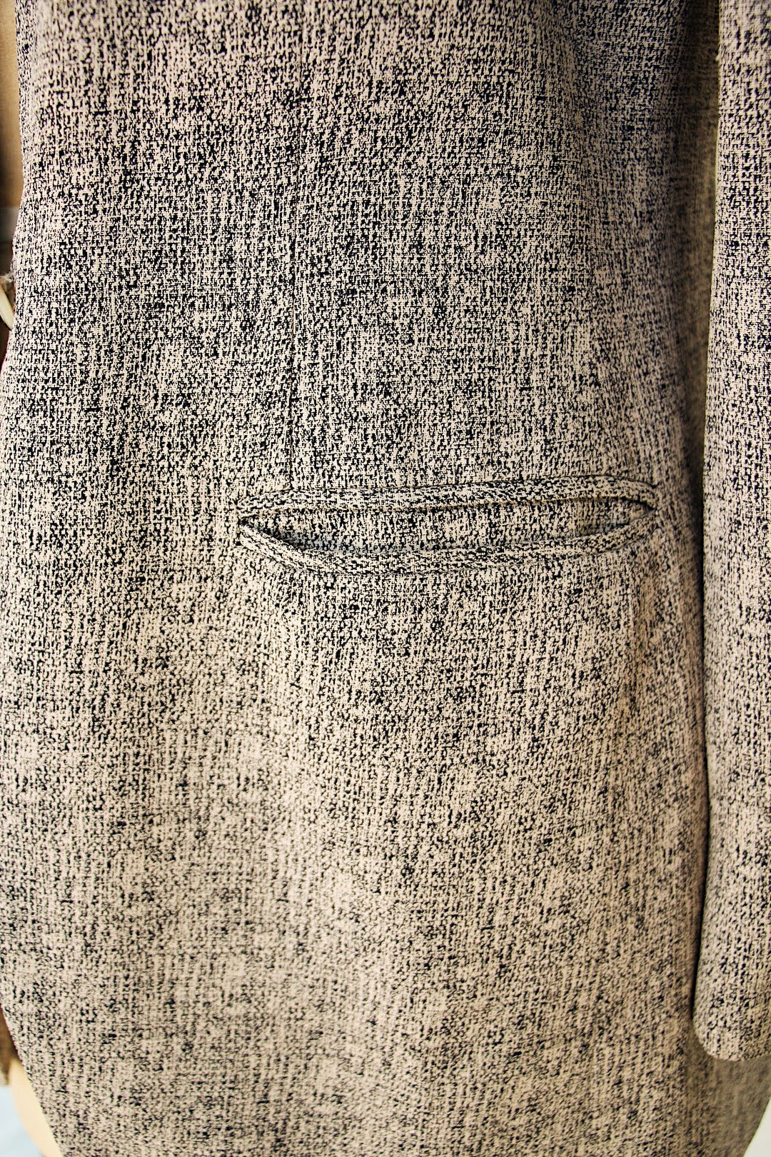 Jones New York Collarless Vintage Fall Jacket